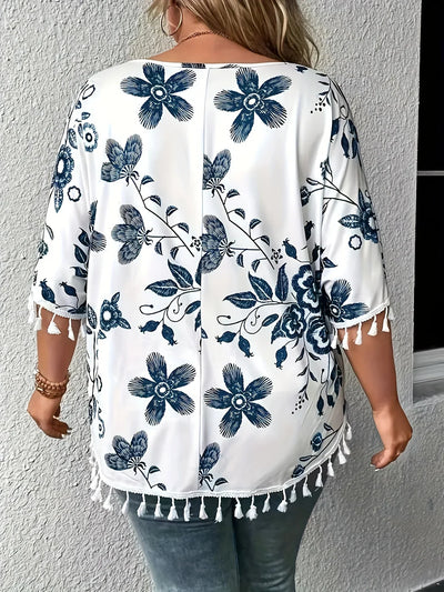 Casual Outing Serene Blouse - Easy-Wear