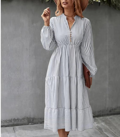 Kaitlyn | Retro Stripe Maxi Dress