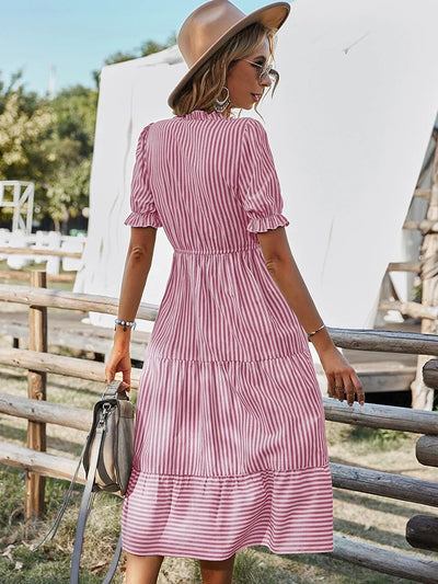 Elodie | Striped Tassel Midi