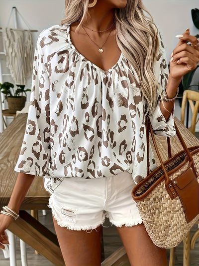 Anastasia | Chic Leopard Blouse
