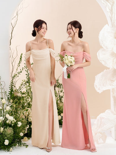 Alodia Mesh Off Shoulder Tailored Top in Iconic White