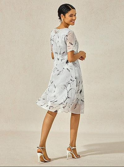 Chandra | Sophisticated Floral Dress